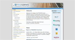 Desktop Screenshot of preserve-project.eu
