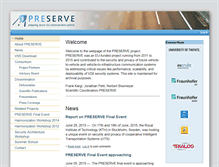 Tablet Screenshot of preserve-project.eu